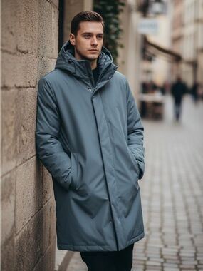 Uniqlo Hybrid Down Jacket Gray M Lightweight 750 Fill Puffer